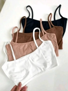 Cropped Top For Women With Half Cups And Straps - White - View 1