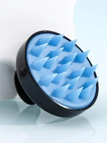 硅胶头皮按摩器洗发刷 1 件头皮刷头皮去角质器头发头皮按摩刷用于头发护理浴室用品 - 浴室配件，硅胶头皮按摩器洗发刷，柔软硅胶刷用于头发清洁，去角质，头皮按摩，方便舒适，适合家庭使用，适用于男士、女士，可用于干湿发，适用于宠物洗澡、美发沙龙、沐浴 - 彩色 - 查看 4