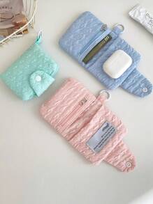 1 Ví Đựng Tiền Xu Dạng Lưới Màu Pastel Mùa Hè - Bao Gồm Carabiner, Có Thể Treo Trên Ba Lô, Ví Nhiều Ngăn Màu Hồng Nhạt Cho Bé Gái, Ví Vải Lưới Mềm Và Nhẹ - Một Lựa Chọn Quà Tặng Cho Sinh Nhật Và Trao Đổi Của Trẻ Em - 1 cái ví - Xem 8