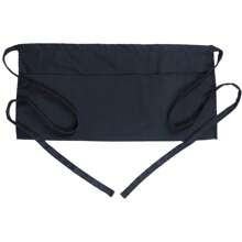1 Stück, Taillenschürze mit 3 Taschen halbe Schürze Kellner Kleidung Schürze Küche Kochen Restaurant Café Taverne Kellnerschürze, kurze Schürze Taillenschürze mit 3 Taschen