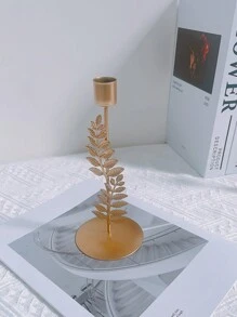 1pc Gold Branch Decor Candle Holder, Single Candlestick Metal Candle Stand For Tabletop, Available In Different Sizes - Gold - View 10