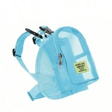 1入寵物攜帶背包，可愛泰迪貓戶外旅行背包，方便肩袋式小型犬背包，帶有網眼