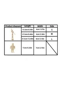 1 pièce Mannequin articulé en bois, figurine de dessin de croquis d'artiste mobile, décoration de bureau pour robot DIY posable, décoration de robot, figurines de jouets, Bjd - Beige - Voir 2
