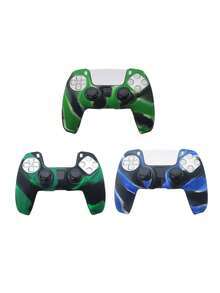 1pc PlayStation5 Controller Protective Case, Camouflage Pattern Design, Anti-Slip, Anti-Sweat, Anti-Scratch, Anti-Dust, Enhanced Grip