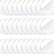 30pcs Transparent Acrylic Round Discs, Acrylic Transparent Sheets For Christmas, Valentine's Day, Easter DIY Crafts - Clear - View 1