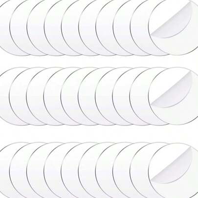 30pcs Transparent Acrylic Round Discs, Acrylic Transparent Sheets For Christmas, Valentine's Day, Easter DIY Crafts