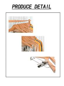 10 Móc Treo Bằng Gỗ Có Kẹp, Móc Treo Áo Bằng Gỗ Cao Cấp Cho Tủ Quần Áo, Móc Treo Quần Bằng Gỗ Tự Nhiên Bền Đẹp Có Kẹp Cho Quần, Bộ Quần Áo, Váy, Quần Jean, Áo Sơ Mi, Quần Short - Nhiều màu - Xem 5