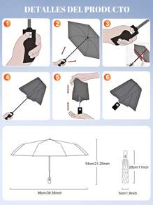 CasaBella Paraguas,Paraguas automático,Sombrilla Plegable Automática para Exterior de 8 Costillas, Protección Solar y Contra Rayos UV, Resistente al Agua y al Viento, Compacta y Portátil, Mini Paraguas,Ideal Para Salir, Protege Contra Quemaduras Solares y Lluvias, Perfecto Para Viajes, Trabajo y Escuela, Seguro y Resistente - Rosa - Ver 4