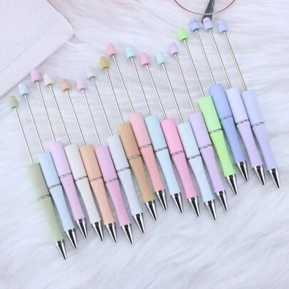 [10-Pack] New Extended Bead Pens, Hollow Tube Bead String Pens, Can Add Rhinestones, Creative Decorative Pens, Can Be Used For Perfume Bottle Filling, Odor-Removing Ornaments, Main Materials For Gift Making, Photography Props, Special Silicone Bead Pens, DIY Focus Bead Pen Making, DIY Jewelry Creative Handicrafts.