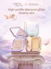 Zeesea 丘比特系列闪光高光粉 防晕染亮泽全效眼影盘粉 - S02 Champagne - 查看 2