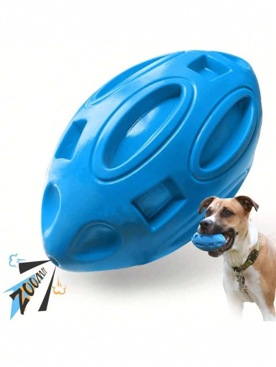 1pc Unbreakable Monster Chewing Toy - Super  And Squeaking Rubber Ball, Suitable For Chewy Dogs, Providing Long-Lasting Fun For Medium/Large Dogs. Thermoplastic Rubber Structure Enhances Safety - Multicolor - View 1