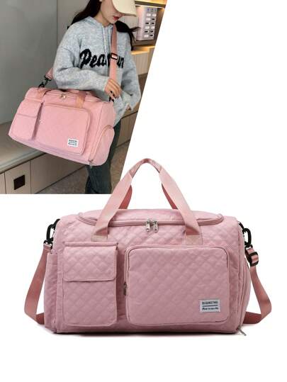 Cow, Leopard, Zebra Print, Duffle Bag, Travel Bag, Luggage Bag, Large Capacity, Dry And Wet Separation, For Business, For Hospital, Nylon Pink Traveling Bag Travelling Organizer Outfit Airport Travel Clothes Travel Stuff Luggage Bag Christmas Gift Ideas Women Girls Xmas Gifts For Mum Birthday Gift Mom Friend Gym Bag Sport Bag Training Pack For Vacation Holiday For Suitcase Overnight Bag Weekend Bag Duffel Bag For Luggage Carry On Bag College Bag Luggage Bags Weekender Bag Hospital Bag Winter Back To School Supplies