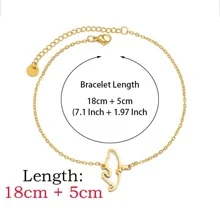 1 Stück 16cm/18cm/21cm Kontur Martinique Landkarte Armband Edelstahl Frankreich Schmuck Fußkette