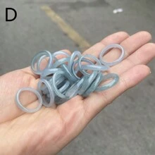 1 件天然 AAAAA 祖母绿戒指、绿玉戒指、蓝宝石祖母绿戒指，尺寸均等，非常适合戒指、收藏品和配饰，适合女士情人节派对女孩节日礼物，送给她的礼物。 - 翡翠戒指D - 查看 1