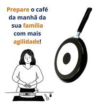 Kit 2 Non-Stick Pancake Pan Aluminum Frying Pan 22/24cm - 黑色 - 查看 4
