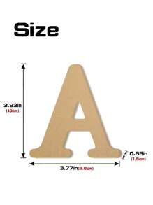 1pc Wooden Crafted English Letter Decor Piece, Suitable For Home, Living Room, Reception Counter Best Gifts Birthday Graduation