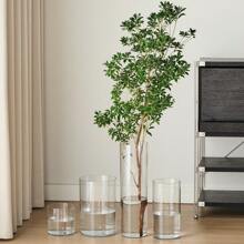 1 pieza Jarrón de flores antiderrames de acrílico, jarrón grande de tubo recto transparente adecuado para flores frescas, plantas, hidropónicos, decoración del hogar, jarrón de flores, centro de mesa, decoración de mesa