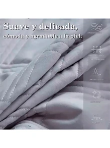 Waterproof And Washable Mattress Protector Double Size (190*135) With 2 Pillowcases - Grey - View 3