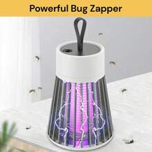 Electric Mosquito Killer Lamp Insect Catcher Fly Bug Zapper Trap LED UV Mozzie - White - View 8