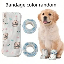 20双/包一次性防水宠物鞋狗靴适用于猫和小型犬户外防脏可调节有弹性、亲肤、便携、高帮设计，全面保护脚和腿（绷带颜色随机） - 彩色 - 查看 6