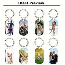 Tùy Chỉnh Hình Móc Khóa Dành Cho Nam, Cá Tính Hình Móc Khóa, Quà Tặng Cho Bố, Cá Tính Quà Tặng Ngày Của Cha - Bạc - Xem 3