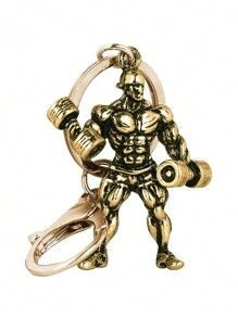 XIANG YU 1 шт. Важка атлетика Бодібілдинг Мотивація Подарунки для чоловіків і жінок Важка атлетика Брелок з гантелями Вправи Тренування Любитель Важкоатлети Подарунки Схуднення Фітнес Тематичний Брелок Подарунки Рюкзак для школи Автомобільні Аксесуари Милий Гот Y2k Сумка Аксесуари Шнурки з Тримачем для Ідентифікатора Автомобільні Аксесуари Сумка Підвіски - Античне срібло - Переглянути 13