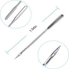 100 قطعة إبر ماكينة خياطة وملحقاتها ، تناسب جميع ماكينات الخياطة مثل سنجر وبرذر وجانوم وفارماكس ، بمقاسات إبر HAX1 65/9 ، 75/11 ، 90/14 ، 100/16 ، 110/18 (ألوان وأنماط عشوائية لصندوق التخزين والمسطرة)