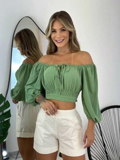 Cropped  Ciganinha    Bufante