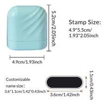 100pcs Name Stickers And 1pc Custom Name Stamp For Clothing Waterproof Solid Color Name Stamps Personalized For Students And Business Use, Custom Name Stamp For Clothing, Handwritten Signature Stamp, Name Label, DIY Customized Cartoon Self Inking Name Seal Stamp For School Student Personalized Stationery Gift Back To School