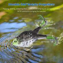 A Floating Bionic Frog Bait, Imitation Frog Spinning Plastic Fishing Baitfishing Tackle