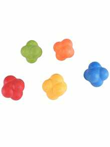 1 Bola de Borracha Hexagonal Rebound, Bola de Treinamento de Agilidade e Velocidade, Bola de Treinamento de Coordenação Mão-Olho, Acessórios de Ginástica