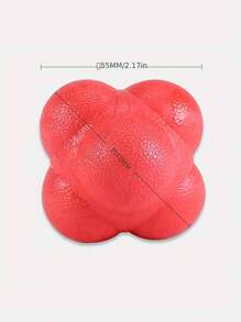 1 Bola de Borracha Hexagonal Rebound, Bola de Treinamento de Agilidade e Velocidade, Bola de Treinamento de Coordenação Mão-Olho, Acessórios de Ginástica