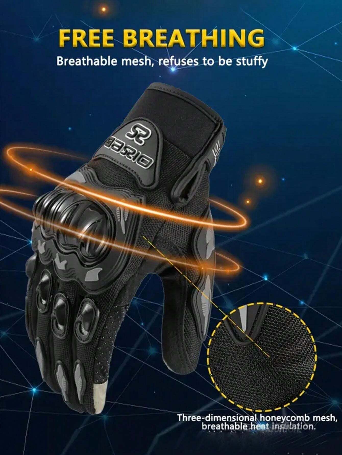 Free Shipping Touch Screen Motorcycle Gloves Retro PRO Moto Racing Gloves Men S Motocross Full Finger Gloves M