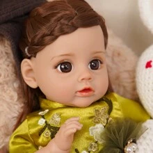 VACOS 14" Reborn Baby Doll With Fashion Clothes Soft Skin Cotton Body Lifelike Realistic Baby DIY Toys For Bebe Birthday