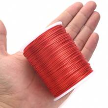 100m/Rolo Cordão Trançado de Nylon de 1,5mm para Nós Chineses, Acabamento, Fabricação de Joias, Pulseiras e Colares