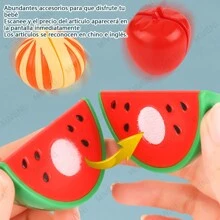 Caja registradora de supermercado, juguete todo en  de simulación, cajero para bebés, niño y niña, juego de casa de juegos - Naranja - Ver 9