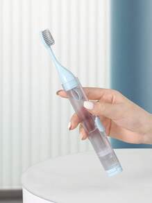 Portable Toothbrush And Toothpaste In One, Interdental Brush, Foldable Travel, All-In-One Mini Combination, Portable Office, Carry-On, Suitable For Travel, Outdoor, Business Trip, Vacation, Student Living On Campus, Rental House, Free Cleaning Brush - Multicolor - View 10