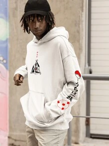 Kangaroo Print Sweatshirt Sasuke Uchiha Kakashi Cloud  Ball