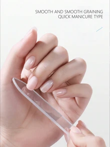 Nail File Glass Nail Buffer Crystal Nano Nail File And Cuticle Trimmer Double Sided Manicure Pedicure Tools Nail Kit For Women Men Acrylic Natural Nail