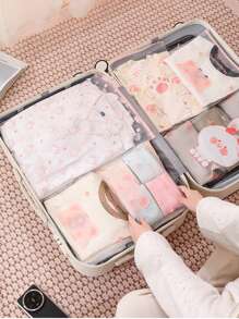 4pcs Waterproof Baby Clothes Storage Bags For Maternity Packing Love Valentine