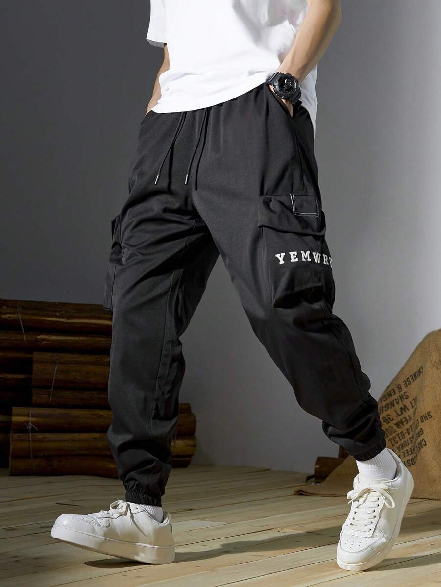 Pantalones para hombres - Negro - Ver 1
