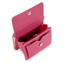 Le Boy Women's Lap Bag Elegant Modern Casual Fashion Luxury Hand Bag - 玫紅色 - 查看 2