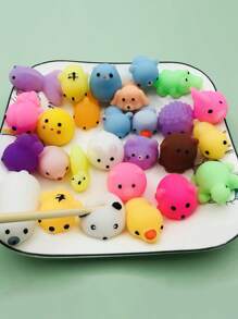 5/10pcs Kawaii Squishies, Fruits Animals Mochi Squishy Toys, Mini Stress Relief Toys For Christmas Party Favors, Classroom Prizes, Birthday Gift (Random Pattern)