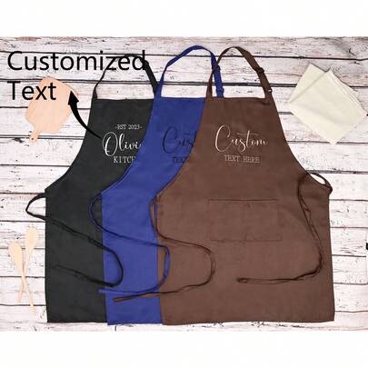 Personalized Apron, Embroidered Apron, Name Apron, Customized Name Apron, Personalized Apron, Chef Apron, Mom Apron, Baking Apron, Baking Gift, Chef Gift, Personalized Bar Apron, Canvas Work Apron With Pockets, Customized Gift For Men, Embroidered Kitchen Apron, BBQ Apron, Bartender Apron, Personalized Apron, Personalized Apron, Customized Apron, Personalized Custom Apron, Women's Personalized Apron ,Travel Organizer