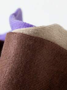 1双女士长筒袜，过膝袜，中筒袜，纯色小腿袜，堆堆袜，简约百搭，四季皆宜，日常穿着舒适保暖。 - 咖啡棕 - 查看 9