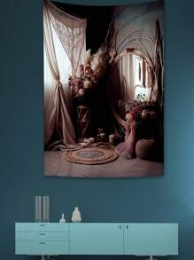 1pc Floral Arch Backdrop For Wedding Photography, Venue Decor Material - Multicolor - View 6