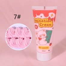 1Pc/12Pcs 15ml/50ml DIY Phone Case Kit Whipped Cream Glue Kit Include 12Pcs Simulation Cream Glue With Nozzle - Multicolor - View 10