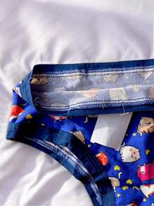 Kit 8 Girls' Panties Girls' Panties Suede With Open Bias Clothing For Girls - Multicolor - Ver 4