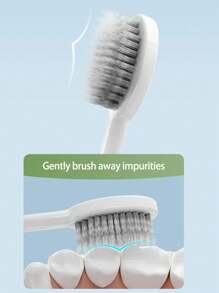 Portable Toothbrush And Toothpaste In One, Interdental Brush, Foldable Travel, All-In-One Mini Combination, Portable Office, Carry-On, Suitable For Travel, Outdoor, Business Trip, Vacation, Student Living On Campus, Rental House, Free Cleaning Brush - Multicolor - View 8