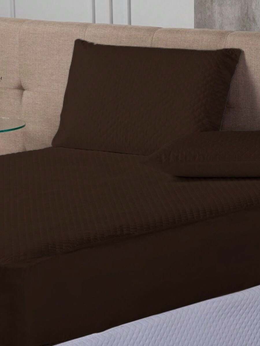 100% Waterproof Mattress Cover With Elastic Waterproof Sheet - Rỉ Nâu - Xem 1